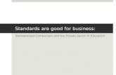 Standards are good for business: Standardized Comparison and the Private Sector in Education.