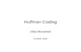 Huffman Coding Vida Movahedi October 2006. Contents A simple example Definitions Huffman Coding Algorithm Image Compression.