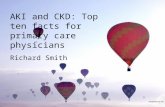 AKI and CKD: Top ten facts for primary care physicians Richard Smith.