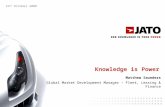 Matthew Saunders Global Market Development Manager – Fleet, Leasing & Finance 23 rd October 2008 Knowledge is Power.