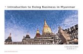 0   Introduction to Doing Business in Myanmar.