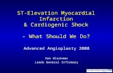 ST-Elevation Myocardial Infarction & Cardiogenic Shock - What Should We Do? Advanced Angioplasty 2008 Dan Blackman Leeds General Infirmary.