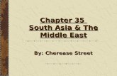 Chapter 35 South Asia & The Middle East By: Cherease Street.