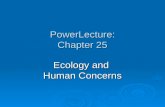 PowerLecture: Chapter 25 Ecology and Human Concerns.