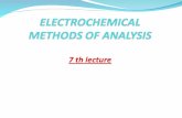 What are ELECTROCHEMICAL METHODS OF ANALYSIS?  These are physicochemical methods of analysis which deal with electrical quantity or property of a solution.