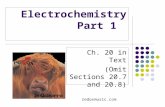 Electrochemistry Part 1 Ch. 20 in Text (Omit Sections 20.7 and 20.8) redoxmusic.com.