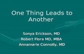 One Thing Leads to Another Sonya Erickson, MD Robert Flora MD, MBA Annamarie Connolly, MD.
