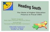 The State of Higher Education Finance in Fiscal 2005 Takeshi Yanagiura State Higher Education Executive Officers David Wright Tennessee Higher Education.