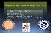 Physician Assistants in USA Associate Professor Division of CV Surgery Severance Cardiovascular Hospital Yonsei University College of Medicine, Seoul,