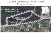 Island Greenway Bike Path Alternatives Alternative “B“ (New License) Alternative “A“ (New License)