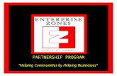 PARTNERSHIP PROGRAM “Helping Communities by Helping Businesses”