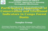 Participatory Assessment of Conservation and Livelihood Indicators in Congo Forest Basin Sangha Group Dominique Endamana, Louis Defo, Antoine Eyebe, Jeffrey.