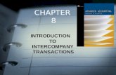 CHAPTER 8 INTRODUCTION TO INTERCOMPANY TRANSACTIONS.