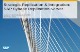 Strategic Replication & Integration: SAP Sybase Replication Server Speaker’s Name/Department TBD Month 00, 2013.