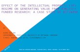 EFFECT OF THE INTELLECTUAL PROPERTY (IP) REGIME ON GENERATING VALUE FROM PUBLICLY FUNDED RESEARCH: A CASE STUDY OF BOTSWANA BY NJOKU OLA AMA DEPARTMENT.