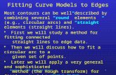 October 8, 2013Computer Vision Lecture 11: The Hough Transform 1 Fitting Curve Models to Edges Most contours can be well described by combining several.