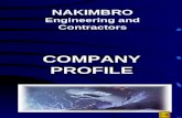 NAKIMBRO Engineering and Contractors COMPANY PROFILE COMPANY PROFILE.
