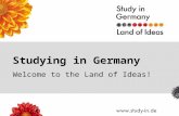 Welcome to the Land of Ideas! Studying in Germany.