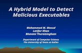 A Hybrid Model to Detect Malicious Executables Mohammad M. Masud Latifur Khan Bhavani Thuraisingham Department of Computer Science The University of Texas.