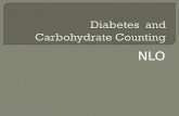 NLO.  Define diabetes  Discuss dietary basics  Identify carbohydrate containing foods and servings  Review documentation of carbohydrates consumed.