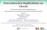 Https://portal.futuregrid.org Data Intensive Applications on Clouds The Second International Workshop on Data Intensive Computing in the Clouds (DataCloud-SC11)