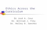Ethics Across the Curriculum Dr José A. Cruz Dr. William J. Frey Dr. Halley D. Sanchez.