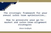 The strategic framework for your annual sales team optimisation…. How to prosecute your go-to-market and sales-team-alignment strategies Glenn Guilfoyle.