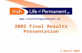 1 2002 Final Results Presentation  5 March 2003.