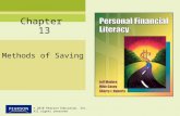 Methods of Saving © 2010 Pearson Education, Inc. All rights reserved Chapter 13.