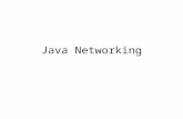 Java Networking. java.net package provides support of networking. Its creators have called Java "programming for the Internet." What makes Java a good.