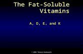 © 2006 Thomson-Wadsworth The Fat-Soluble Vitamins A, D, E, and K.