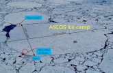 ASCOS ice camp Oden ”Met Alley & Ocean ”Open Lead” 5700 meter 3200 meter.