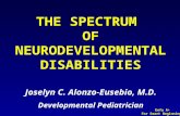 Enfa A+ For Smart Beginnings THE SPECTRUM OF NEURODEVELOPMENTAL DISABILITIES Joselyn C. Alonzo-Eusebio, M.D. Developmental Pediatrician.
