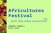 Africultures Festival Pre- event food safety presentation AUBURN COUNCIL 9735 1222.