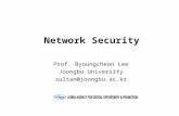 Prof. Byoungcheon Lee Joongbu University sultan@joongbu.ac.kr Network Security.