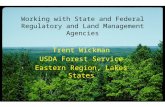 Working with State and Federal Regulatory and Land Management Agencies Trent Wickman USDA Forest Service Eastern Region, Lakes States.