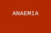 ANAEMIA. The main function of the red blood cells is oxygen transport. Hence a functional definition of anaemia is 'a state in which the circulating red-cell.