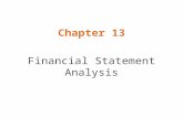 Chapter 13 Financial Statement Analysis. Limitations and Considerations in Financial Statement Analysis  Watch for alternative accounting principles.