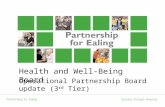 Health and Well-Being Board Operational Partnership Board update (3 rd Tier)