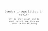 Gender inequalities in wealth Why do they exist and to what extent are they an issue in the UK today.
