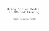 Using Social Media in DX-peditioning Rich Holoch, KY6R.