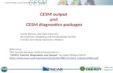 CESM output and CESM diagnostics packages Cecile Hannay and Dani Coleman Atmospheric Modeling and Predictability Section Climate and Global Dynamics Division.