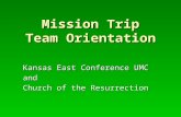Mission Trip Team Orientation Kansas East Conference UMC and Church of the Resurrection.