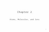 1 Chapter 2 Atoms, Molecules, and Ions. 2 Atoms and Atomic Structure Dalton’s Atomic Theory - 1808 1.- Elements are composed of small, nondivisible particles.