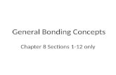 General Bonding Concepts Chapter 8 Sections 1-12 only.
