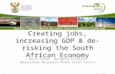 Creating jobs, increasing GDP & de-risking the South African Economy Davin Chown, Managing Director Mainstream Renewable Power South Africa.
