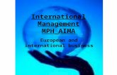 International Management MPH_AIMA European and international business.
