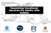 Examining Vocational Services for Adults with Autism Kevin Stoddart Barbara Muskat Wendy Roberts Margaret Spoelstra Sarah Duhaime Isabel Smith Cynthia.