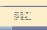 Probability & Discrete Probability Distributions.