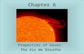 Chapter 6 Properties of Gases: The Air We Breathe.